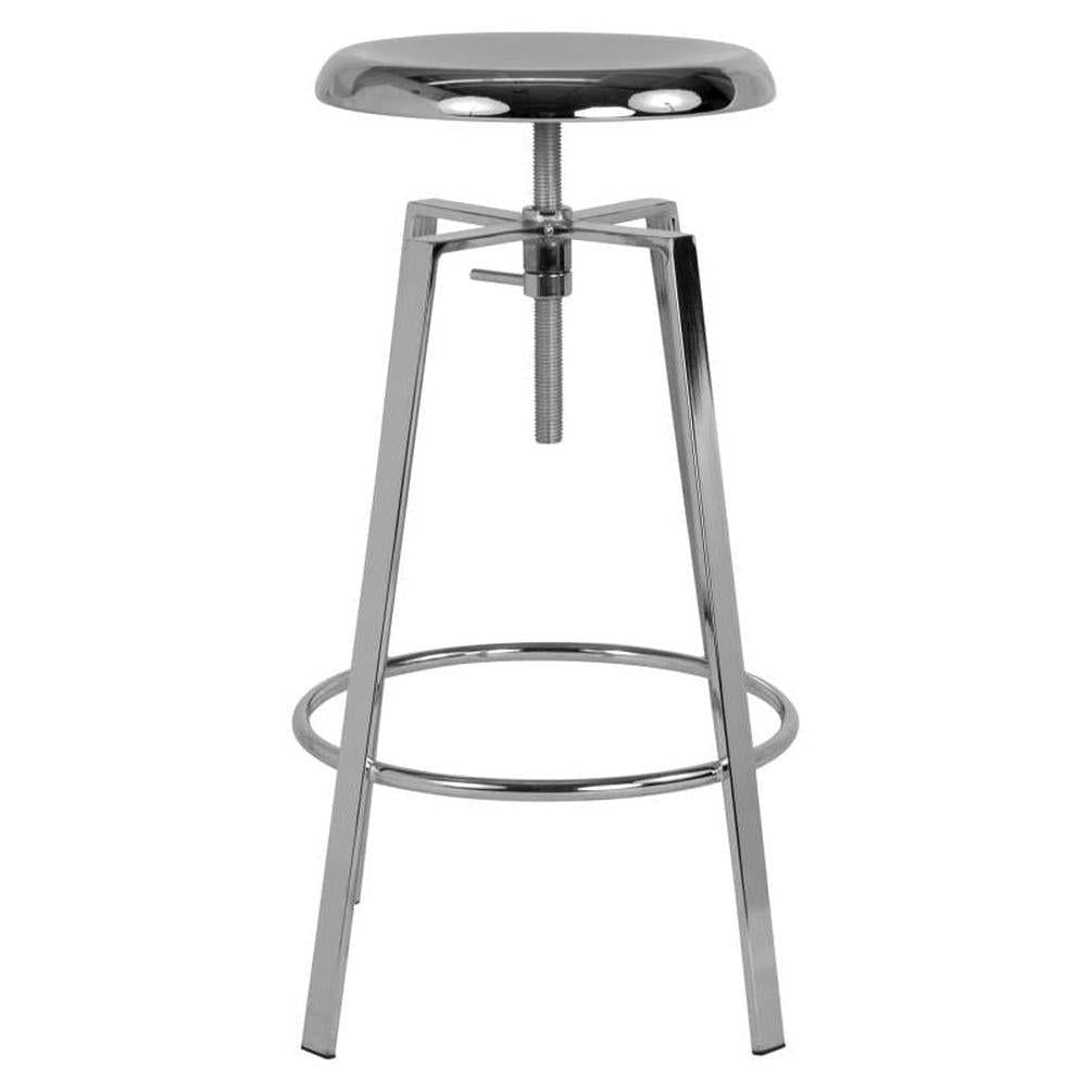 Industrial bar stool TINOPLE with adjustable piston