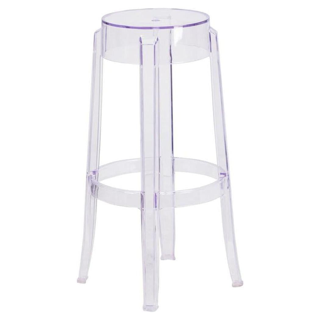 Transparent bar stool height 76 cm