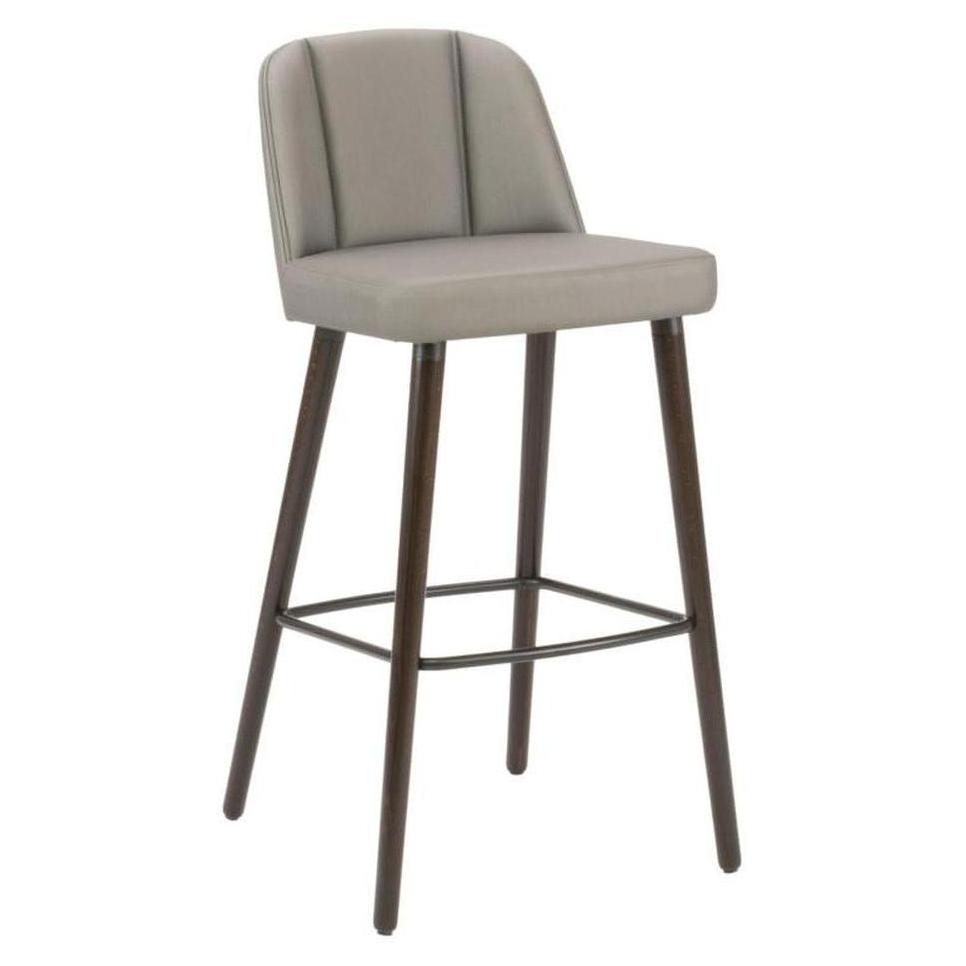 Modern vertical upholstered European beech bar stool
