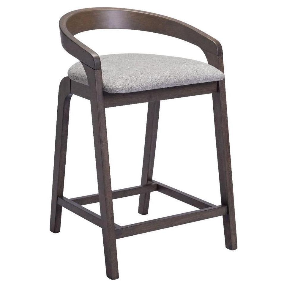 Tabouret de comptoir GALLAS en bois rembourré