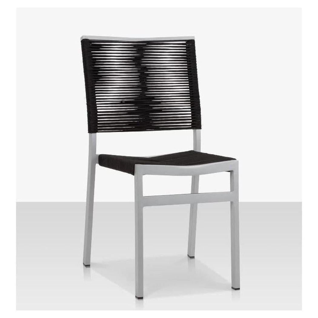 Chaise de repas extérieure TONGA avec corde sans accoudoirs