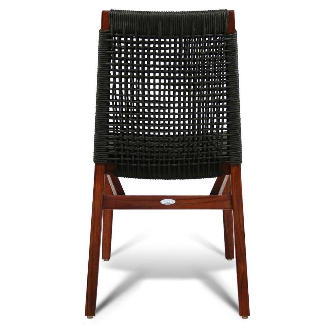 Chaise HERMAN with synthetic weaving without armrests