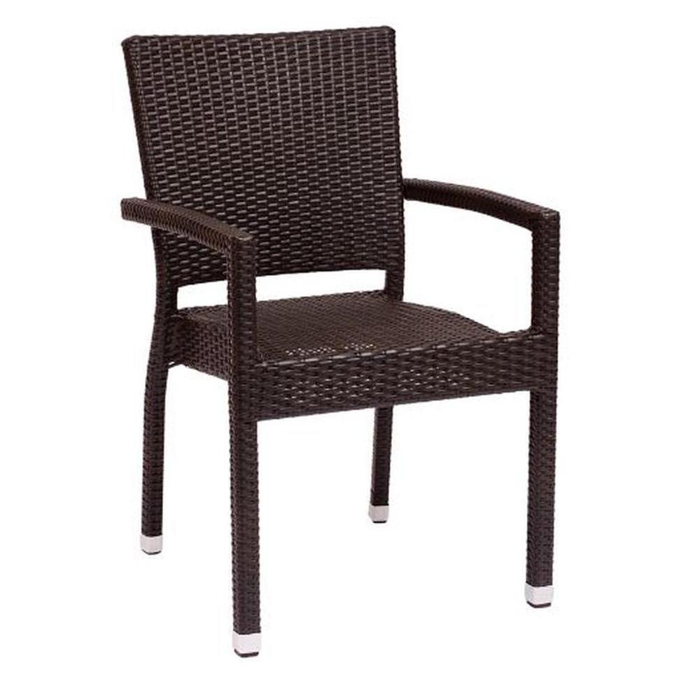 Sillón exterior GONZALEZ de resina trenzada sintética