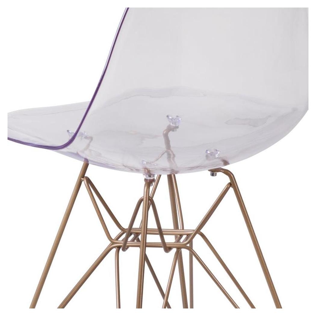 Ghost HSV Chaise with golden metal base