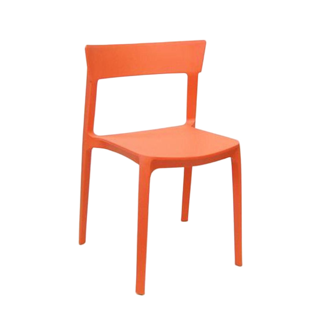 Chaise exterior apilable de diseño moderno en plástico