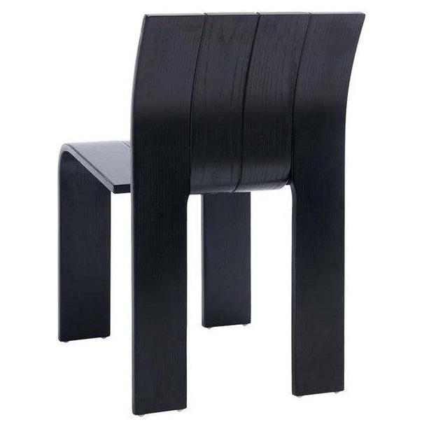 Wabi Sabi Black Plywood Slatted Chaise