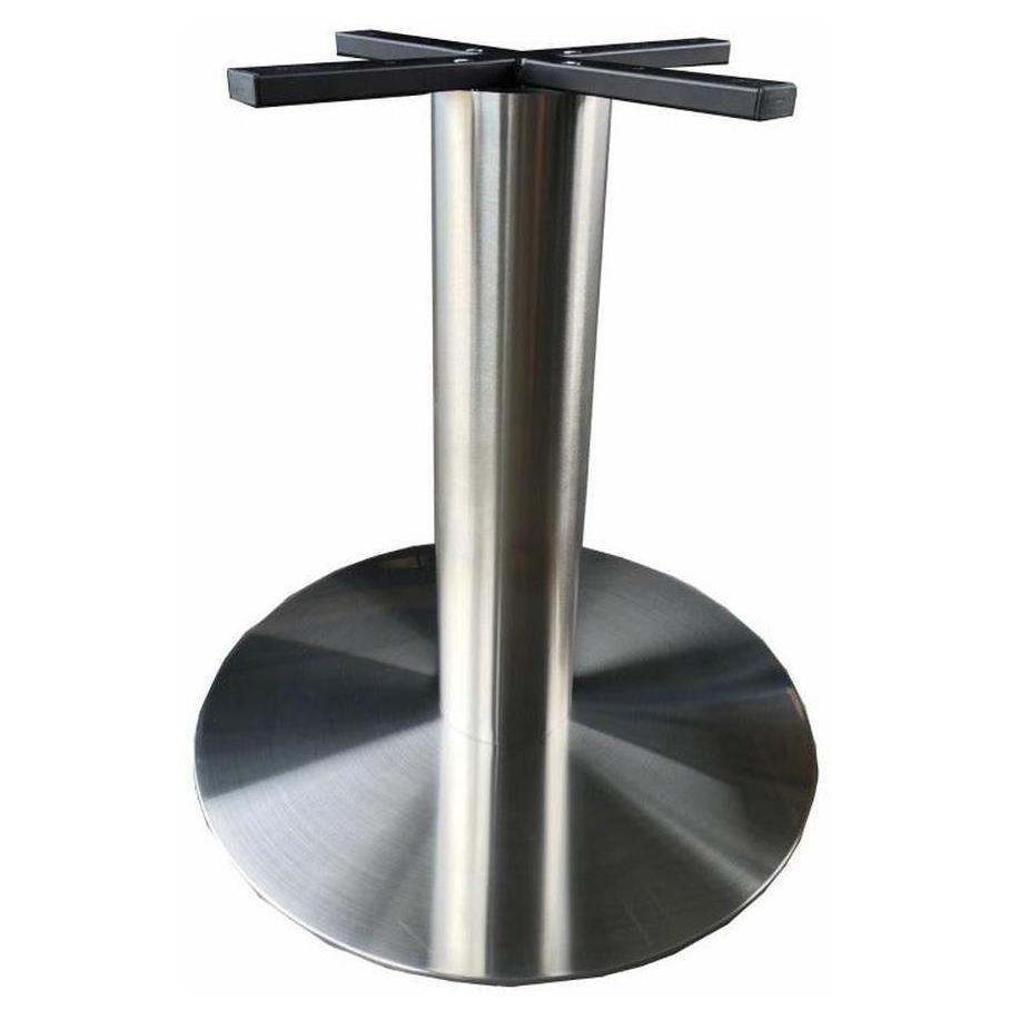 Piètement de table extérieur rond Ø71 cm en acier inoxydable qualité 304 hauteur repas