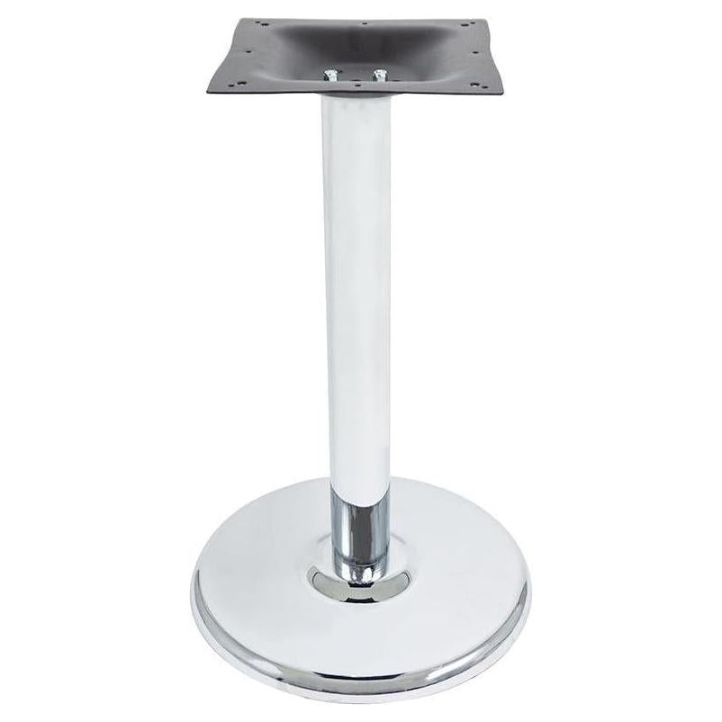 Piètements de table ronds 3000-CHS en acier embouti chromé