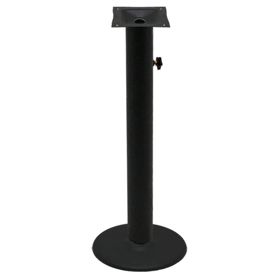 Piètement de table extérieur rond en acier embouti noir DURAFINISH