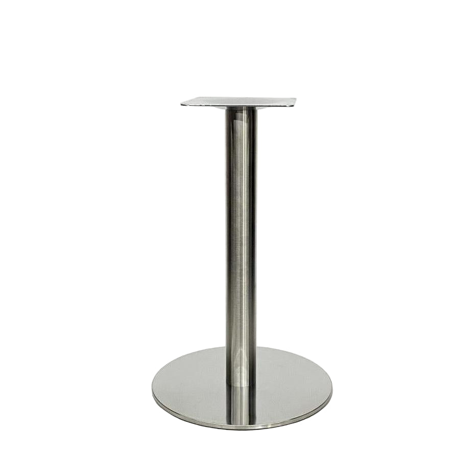 Round stainless steel table base