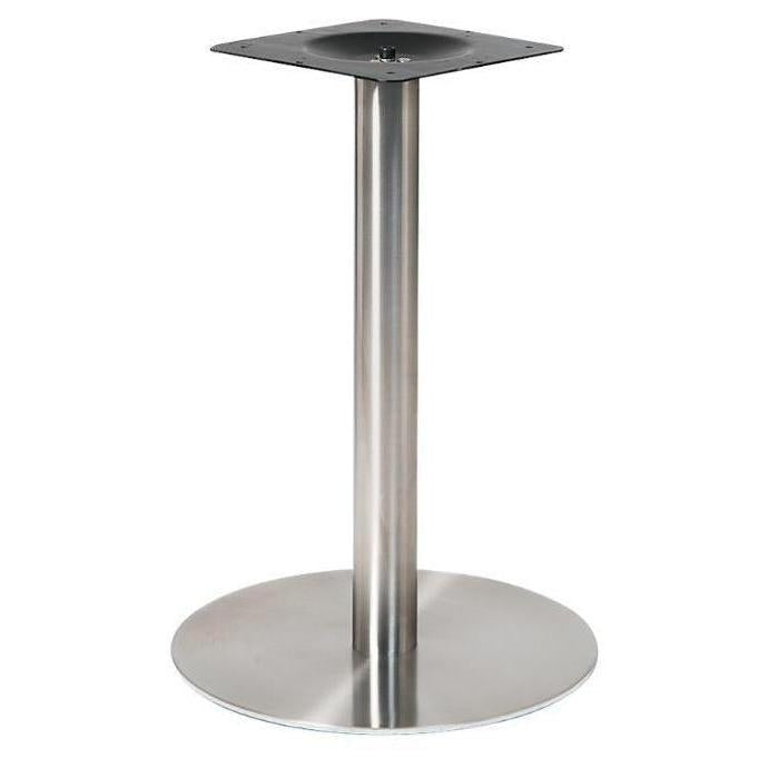 Piètements de table ronds en acier inoxydable – 3 pièces – usage extérieur