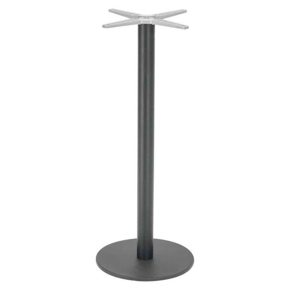 Piètement de table extérieur rond en aluminium hauteur bar