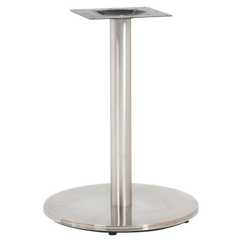 Table leg set indoor round Ø51 cm stainless steel - 3 pieces
