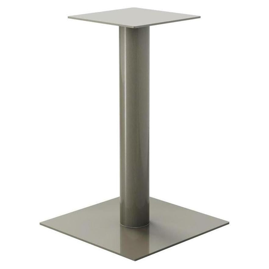 Patas de mesa cuadradas con columna central de acero termolacado - altura para comer