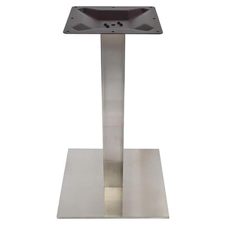 Patas de mesa cuadradas SEVISOL serie 5000 de acero inoxidable con columnas cuadradas