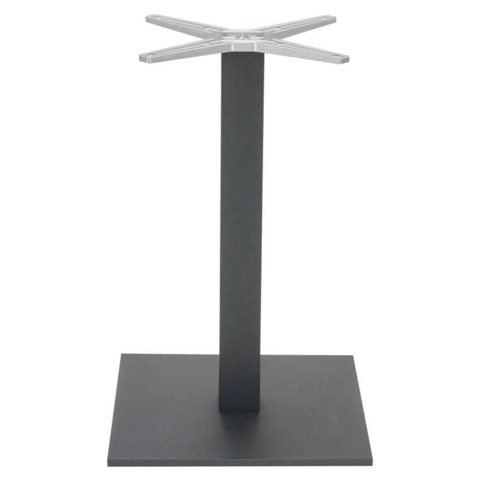 Pied de table carré extérieur – hauteur repas – plateau standard