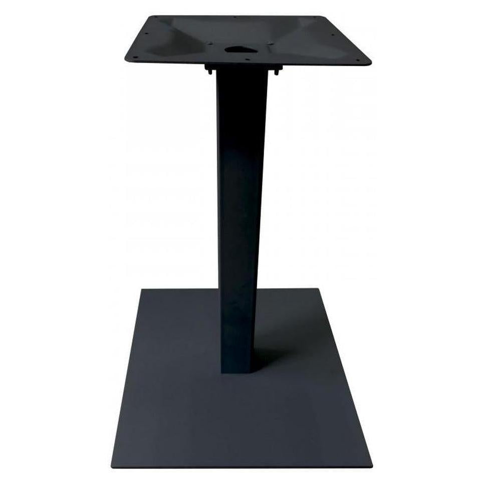 Base de mesa cuadrada con columna de acero inoxidable 316 / acabado de zinc