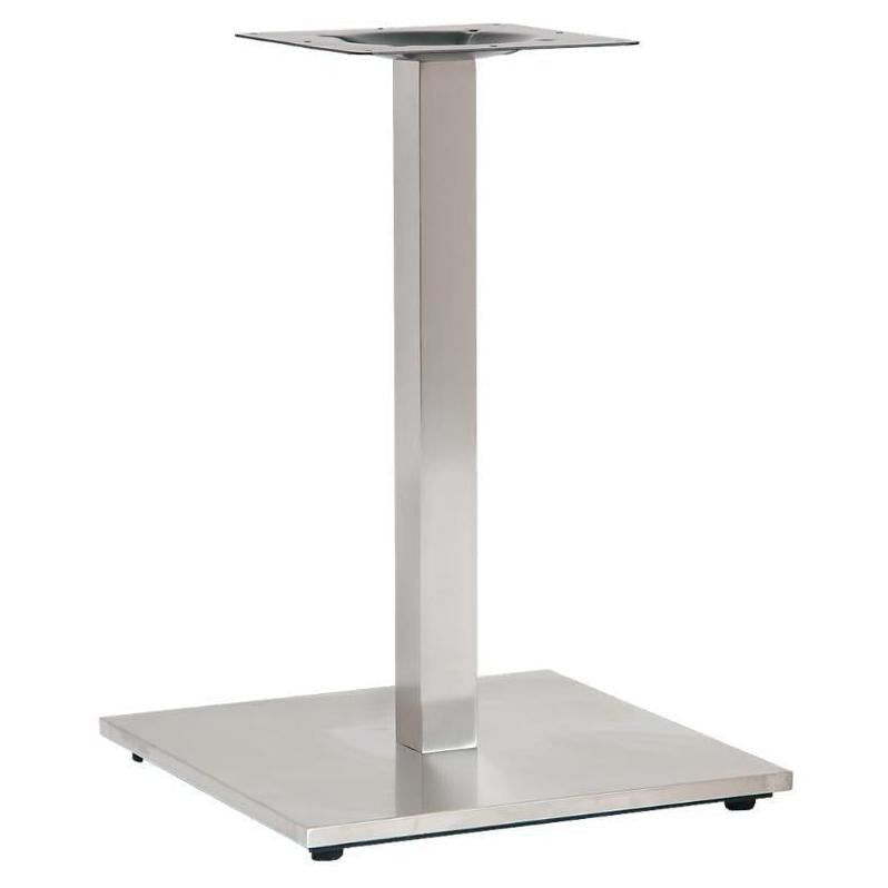 Table leg indoor square 51 cm stainless steel - set of 3