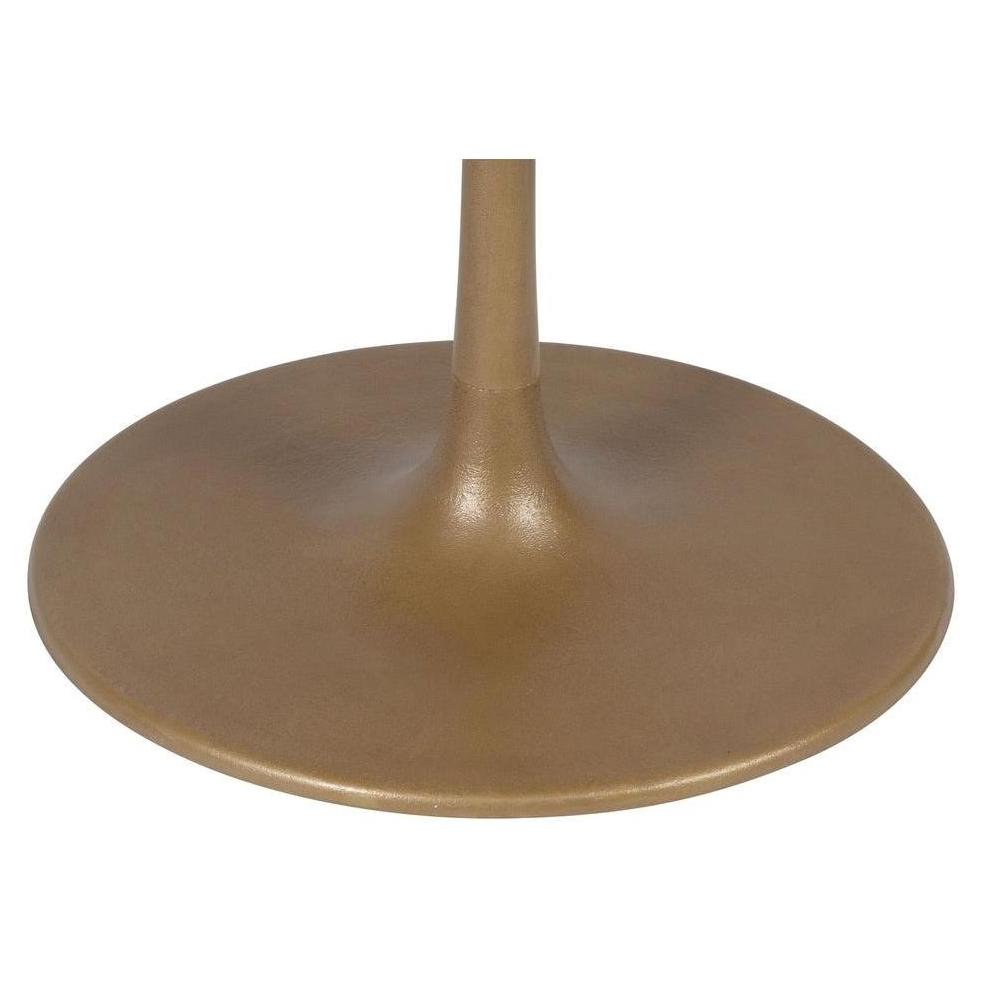 Dining table MABAD in black with gold finish