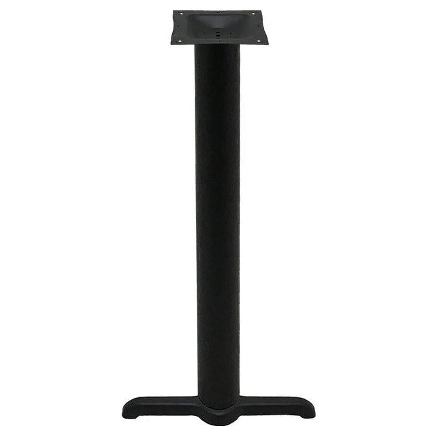 Table T-shaped leg in black pressed steel Labor-Saver