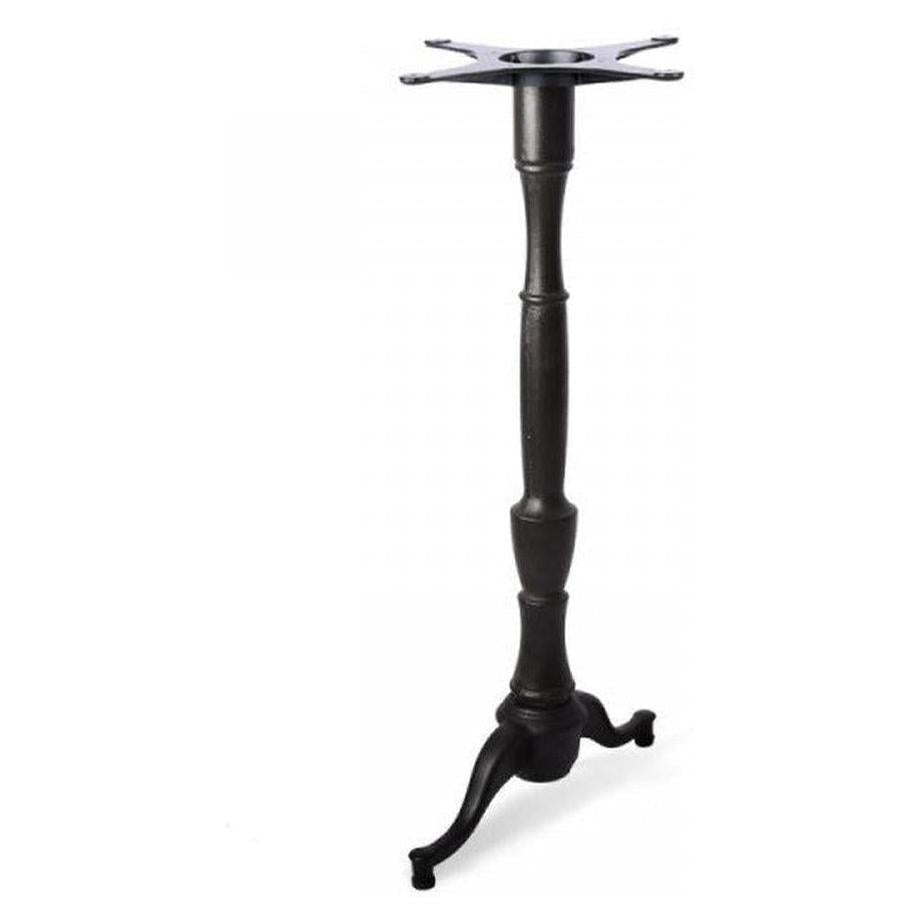 Decorative black T-shaped table base SB112