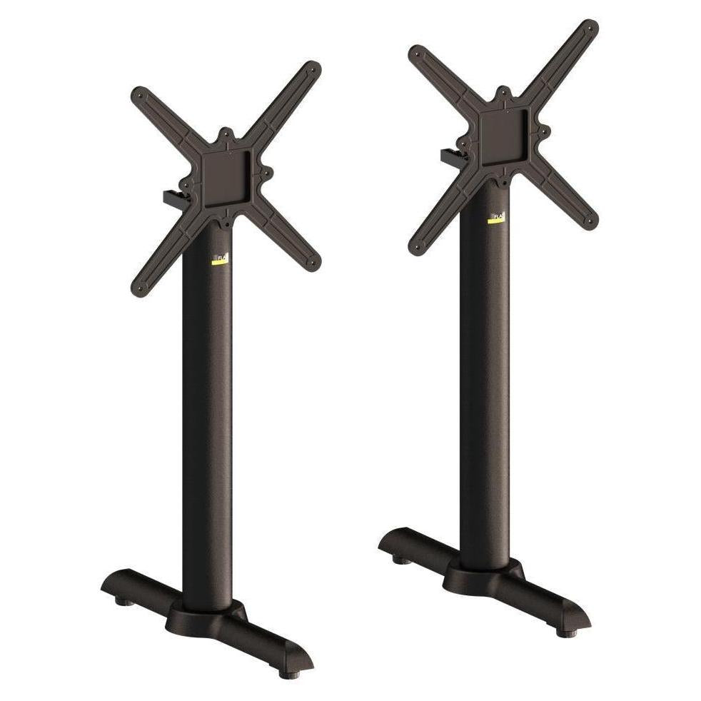 Folding T-shaped table legs AUTO-ADJUST KT22 galvanized for outdoor use - dining height - set of 2