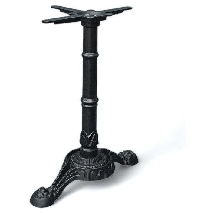 Decorative black 2-branch T-shaped table base