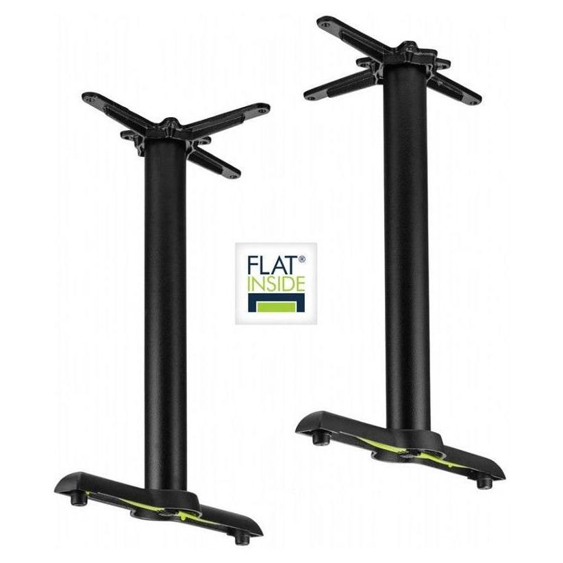 Counter height T-shaped table base AUTO-ADJUST KT22 black - set of 2
