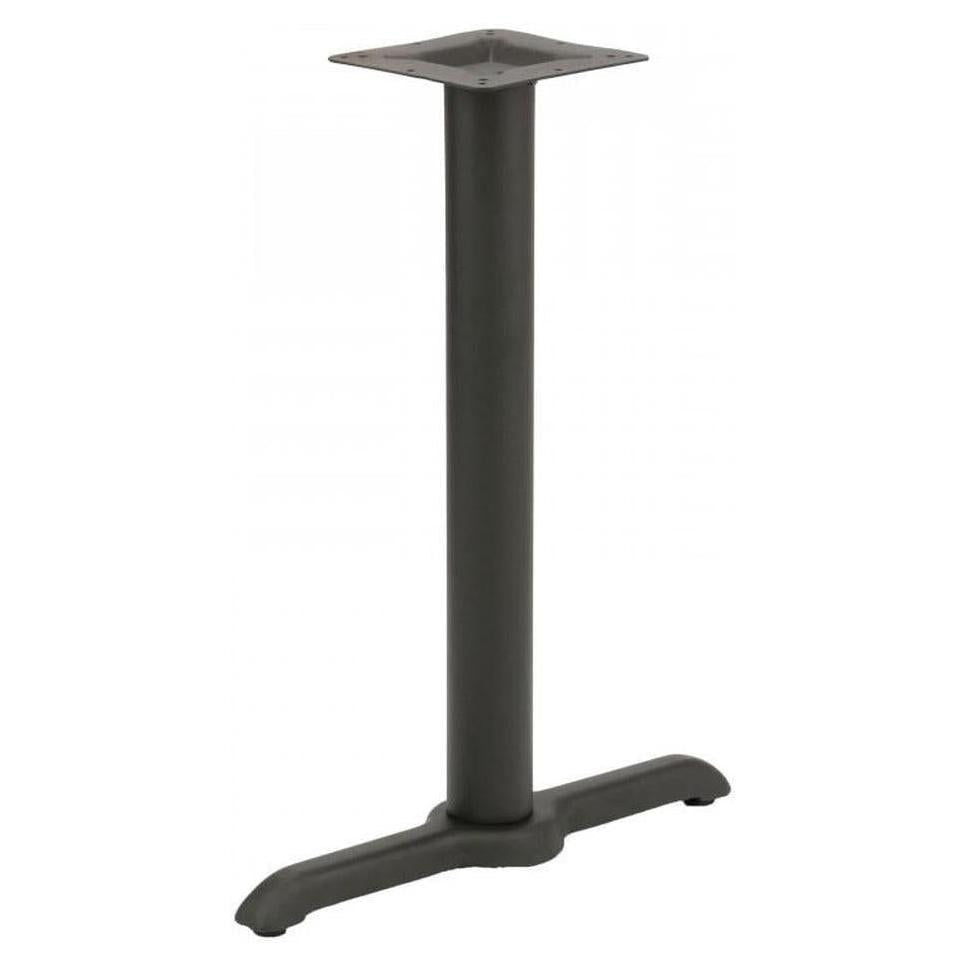 Base de mesa en forma de T de acero estampado con pata de 7,6 cm - altura para comer