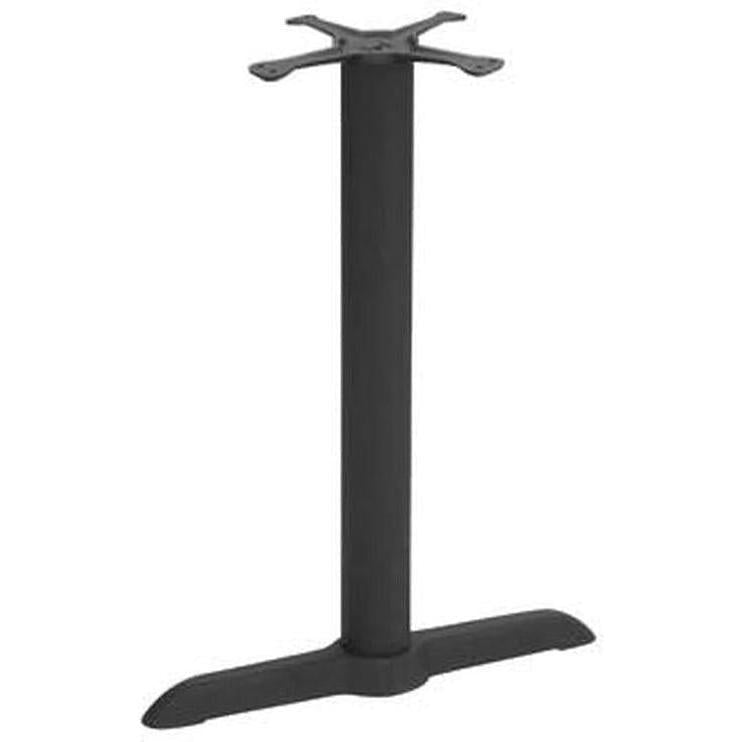 Base de mesa exterior de fundición de 2 ramas 12,7 × 56 cm