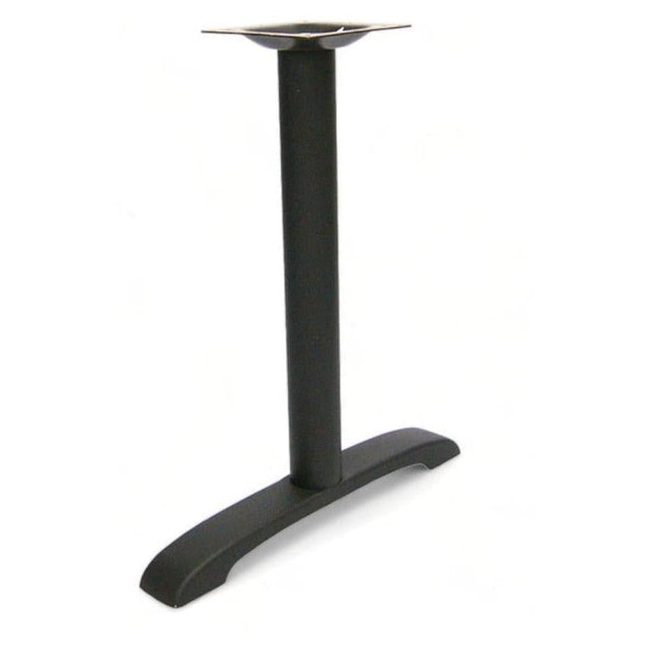 Modern black T-shaped table base