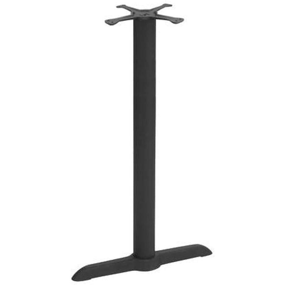Table base interior in cast iron with 2 branches - bar height - 12.7 × 56 cm