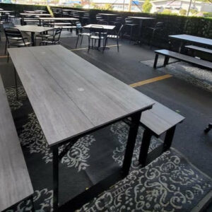 Outdoor picnic table SOLAL with COMPCOR finish