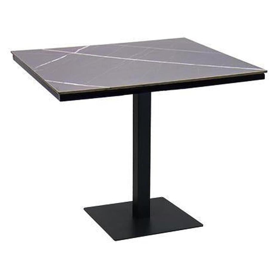 Outdoor table 91 × 91 cm with high-pressure laminate top and aluminum base