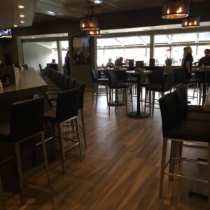 Bar stool in stainless steel