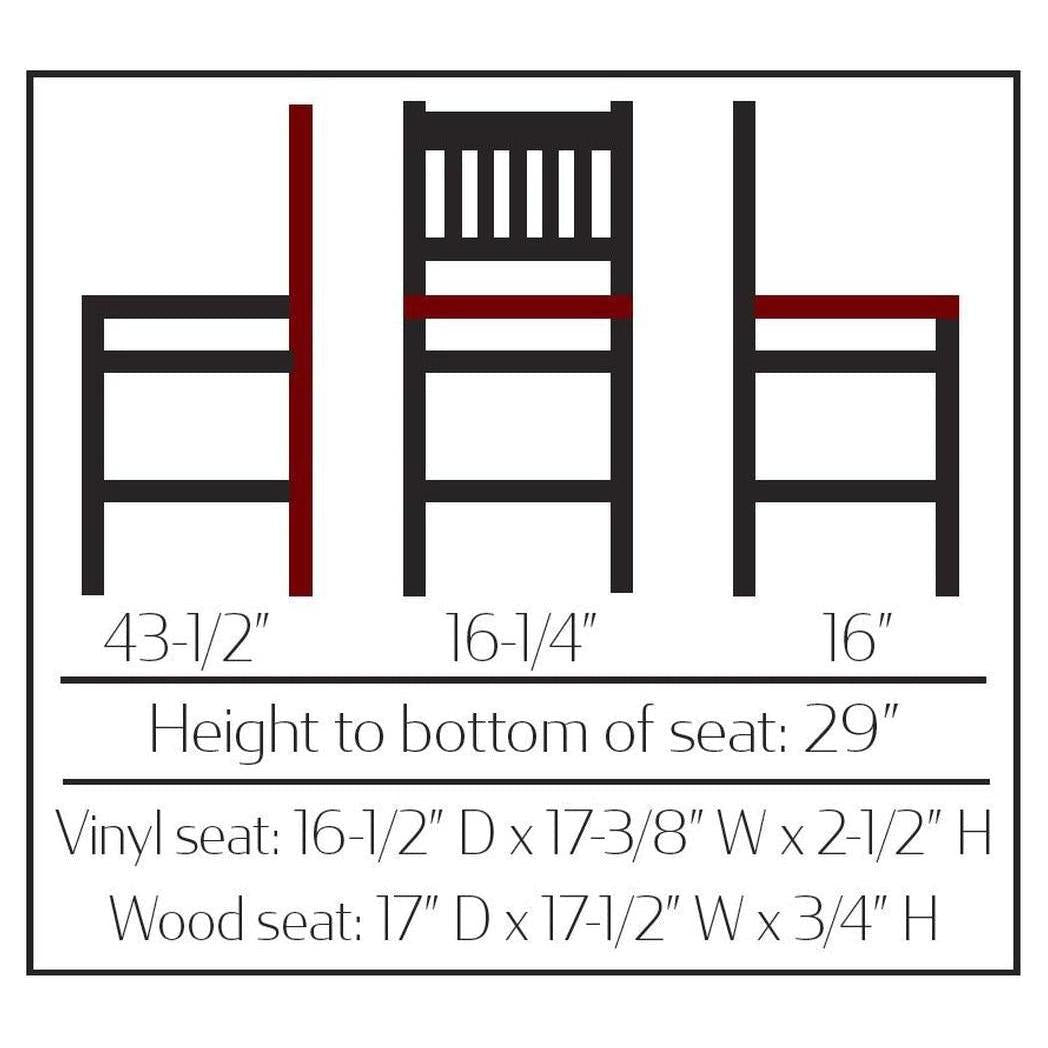 Tabouret de bar à dossier vertical avec structure bois massif