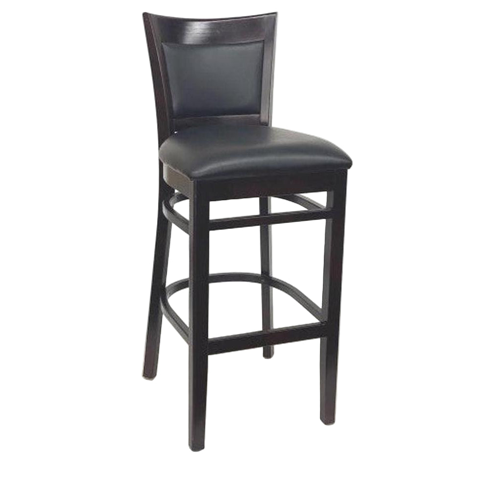 Taburete de bar acolchado de haya europea