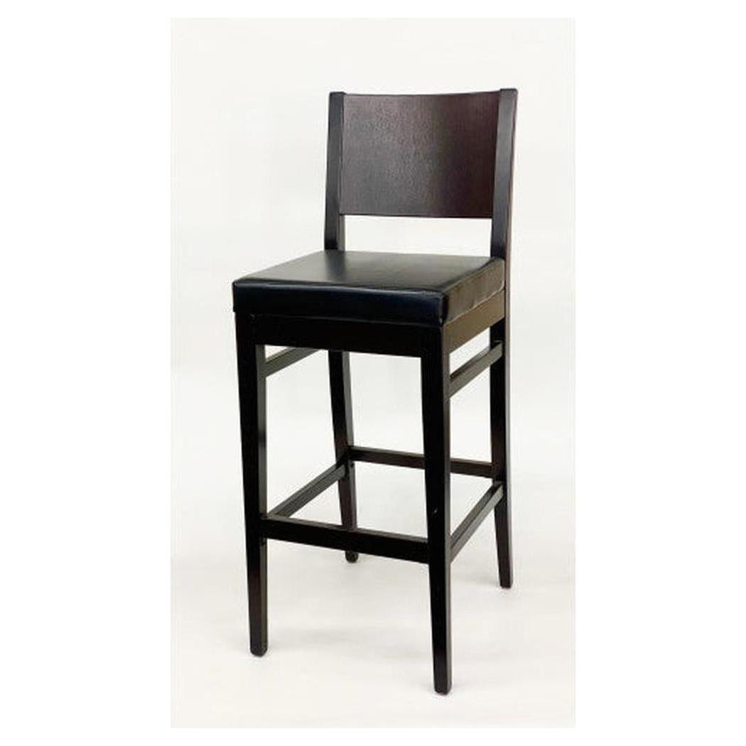 Modern upholstered European beech bar stool