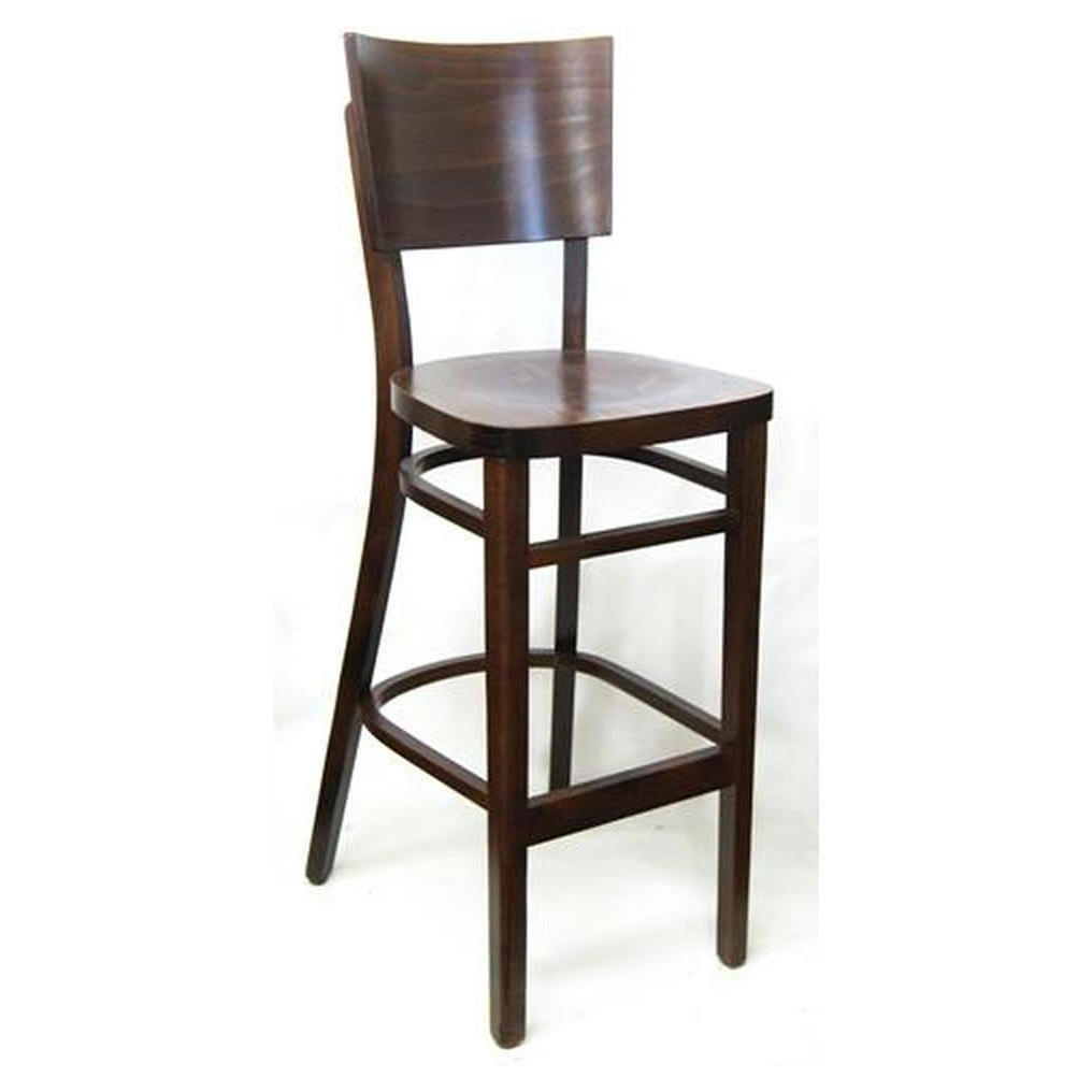 Modern solid beech wood European bar stool