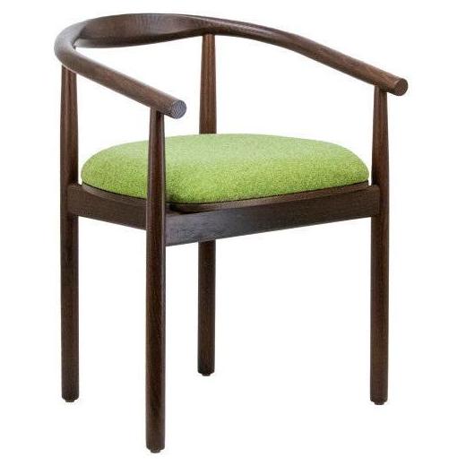 Armchair CODY in solid wood with elbow backrest