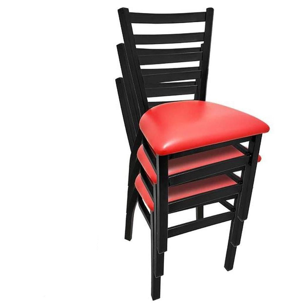 Stackable Indoor Chair with Ladder Back