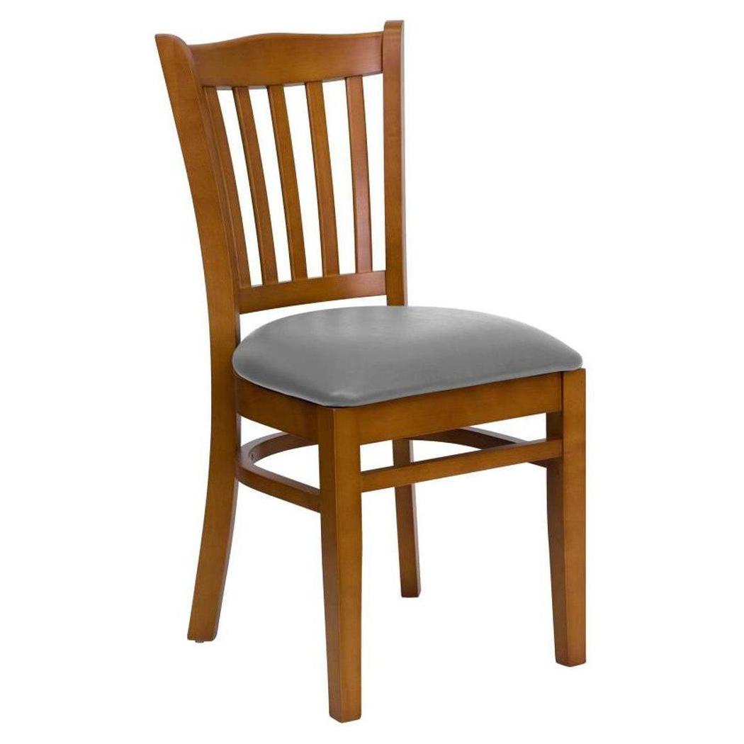 Chaise de restaurant TITAN Series à dossier à lattes verticales