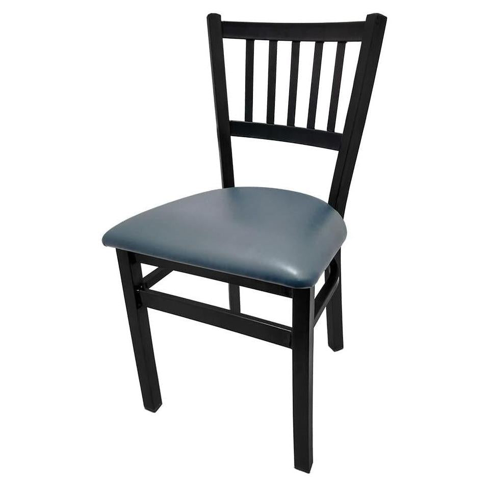 Chaise à dossier vertical translates to "Silla con respaldo vertical" in Spanish.