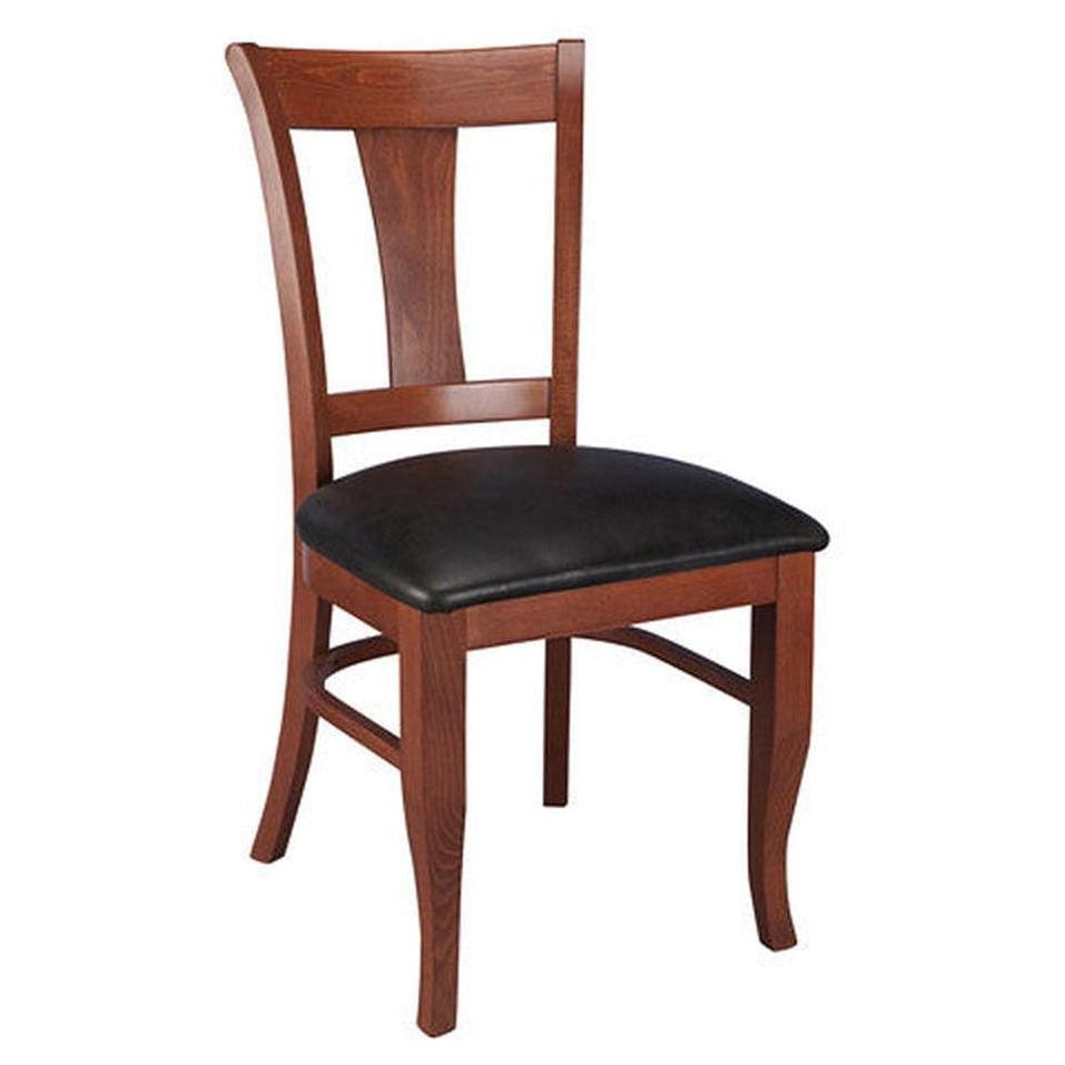 Modern European beech side chair - custom-made