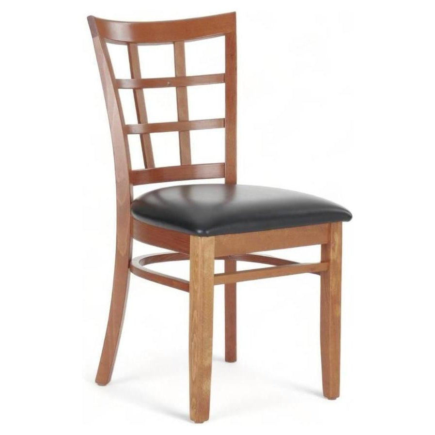 Side chair in European beech with window back