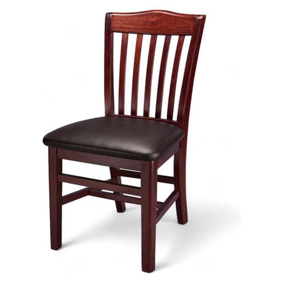 Side chair in European beech with traditional fluted backrest - custom-made