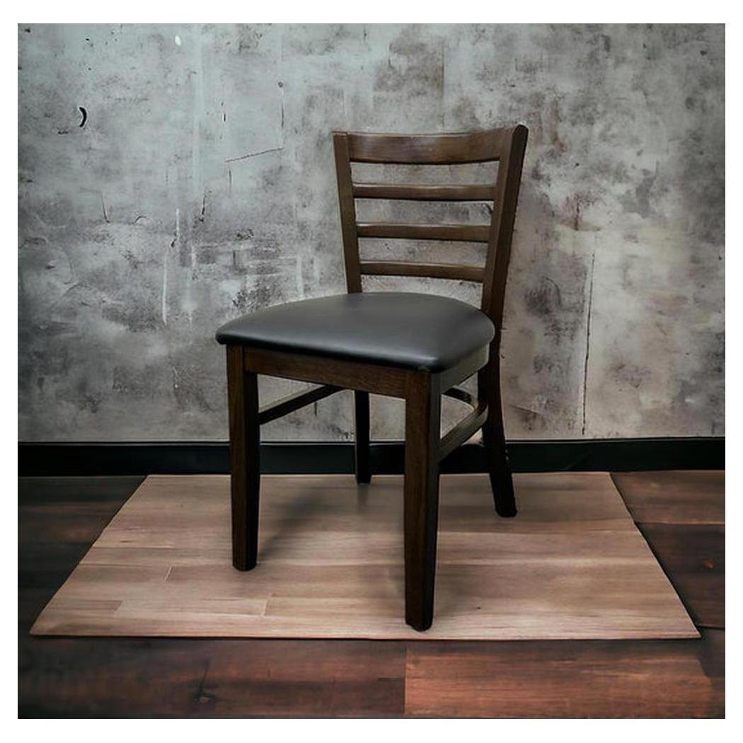 Classic European beech side chair with ladder back - custom-made