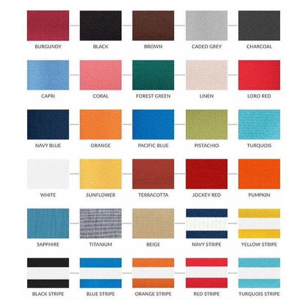 Parasol déporté carré EDISON avec manivelle