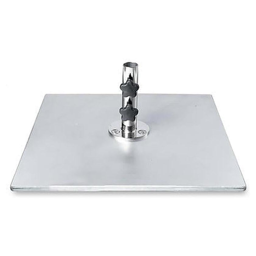 Socle extérieur en acier galvanisé 32 kg – 51 x 51 cm