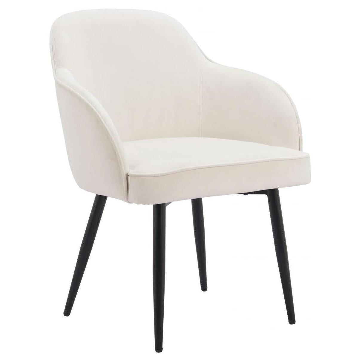 Chaise de salle à manger ANABEL ivoire